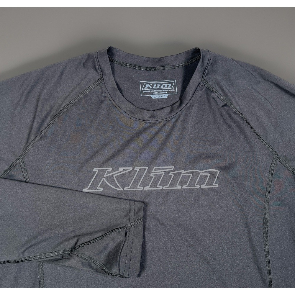 KLIM Men's Aggressor -1.0 Long Sleeve Shirt Size 2XL Black Cooling Material *EUC